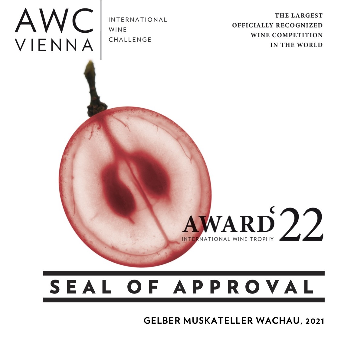 AWC Gütesiegel: Gelber Muskateller 2021